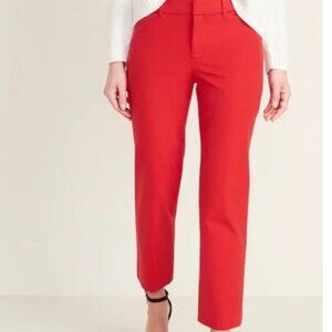 ZARA WOMAN Red Trouser/Pant 7290 SZ 8
